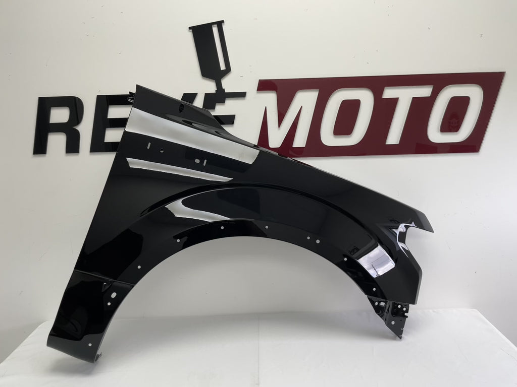 24597 - 2015-2020 Ford F150 Fender Painted (Right Passenger-Side) Agate Black Metallic (UM) JL3Z16005B FO1241299 ReveMoto Painted Auto Parts Replacement