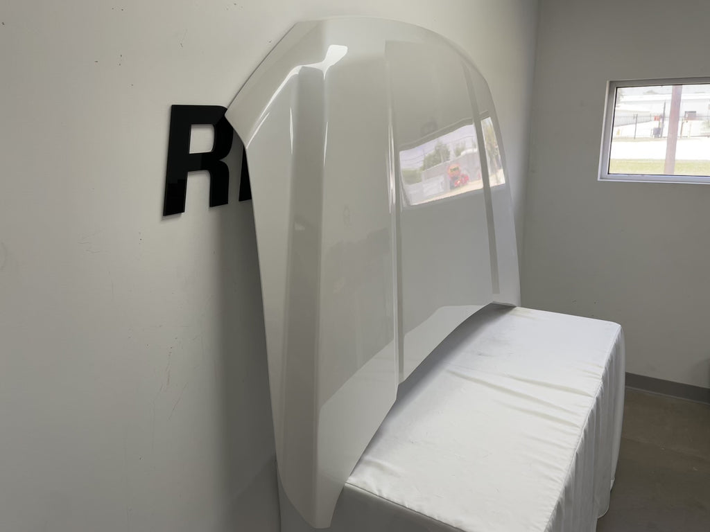 25072 - Painted Hood for 2015-2020 Ford F150 White Platinum Pearl (UG) FL3Z16612A FO1230307 ReveMoto Painted Auto Body Parts Replacement