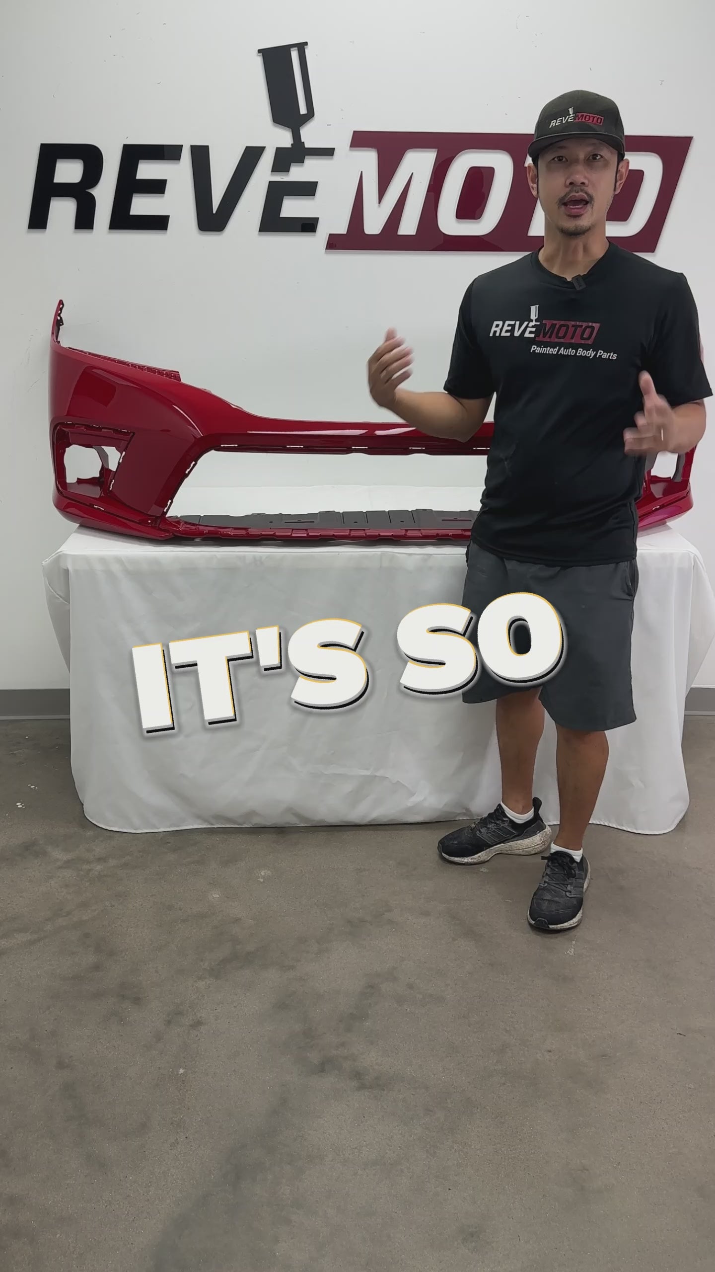 Painted Front Bumper Cover for 2022-2024 Honda Civic Rallye Red (R513)  04711T20A00ZZ HO1000327