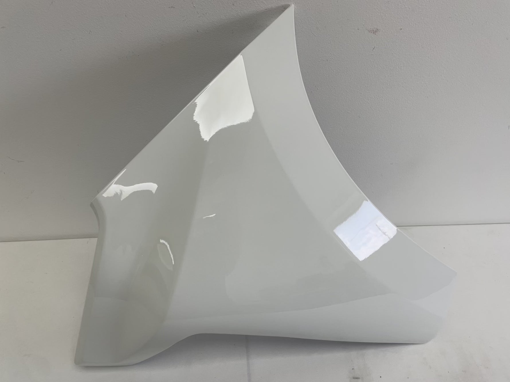 2019-2022 Chevrolet Silverado Front Bumper End Cap Extension Painted (Driver-Side Mexico Built) Olympic White (WA8624) 84934129 GM1016111 ReveMoto Replacement Painted Auto Parts