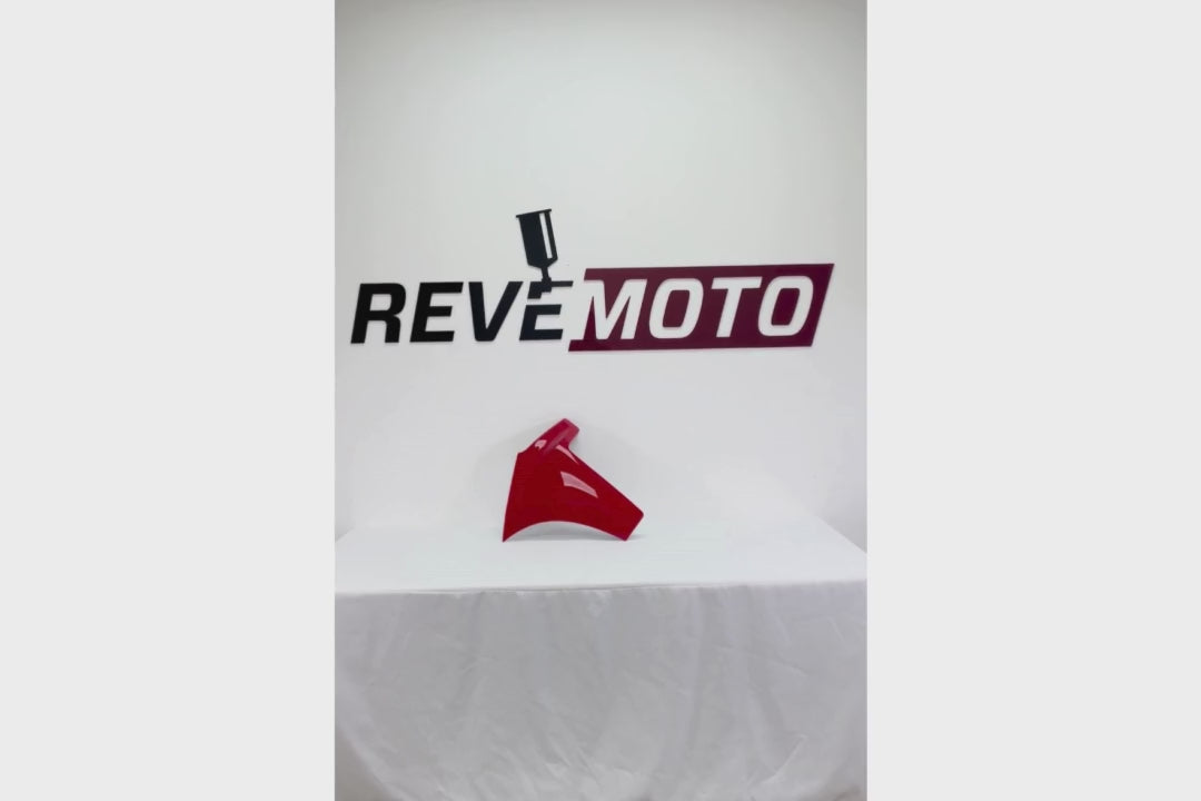 2019-2022 Chevrolet Silverado Front Bumper End Cap Extension Painted (Passenger-Side | US Built) Pull Me Over Red (WA130X) 84658018 GM1017110 ReveMoto Painted Auto Parts Replacement