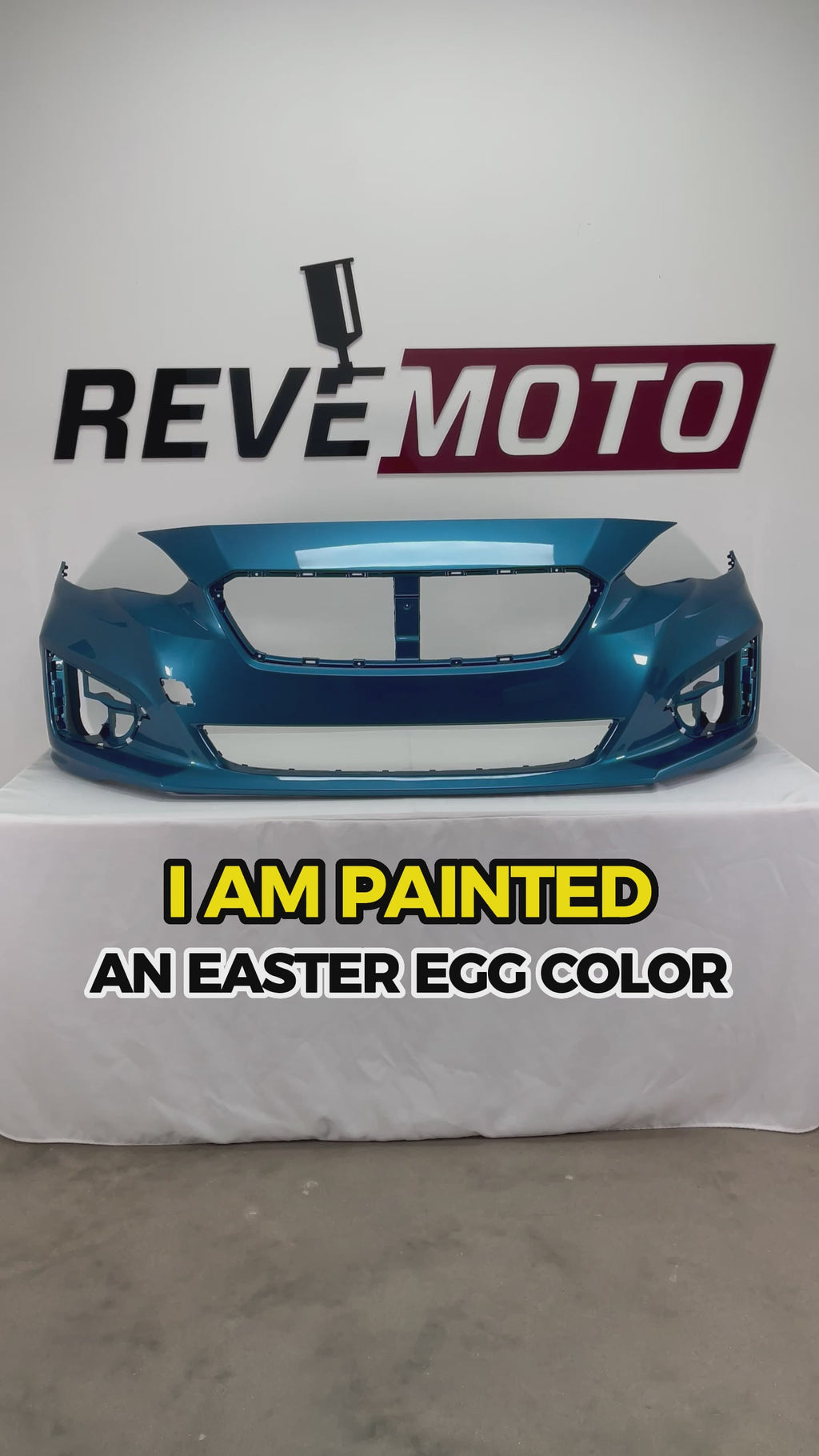  2017-2019 Subaru Impreza Front Bumper Painted Island Blue Pearl (NAC) | 2017-2019 Sedan and Wagon 57704FL10A