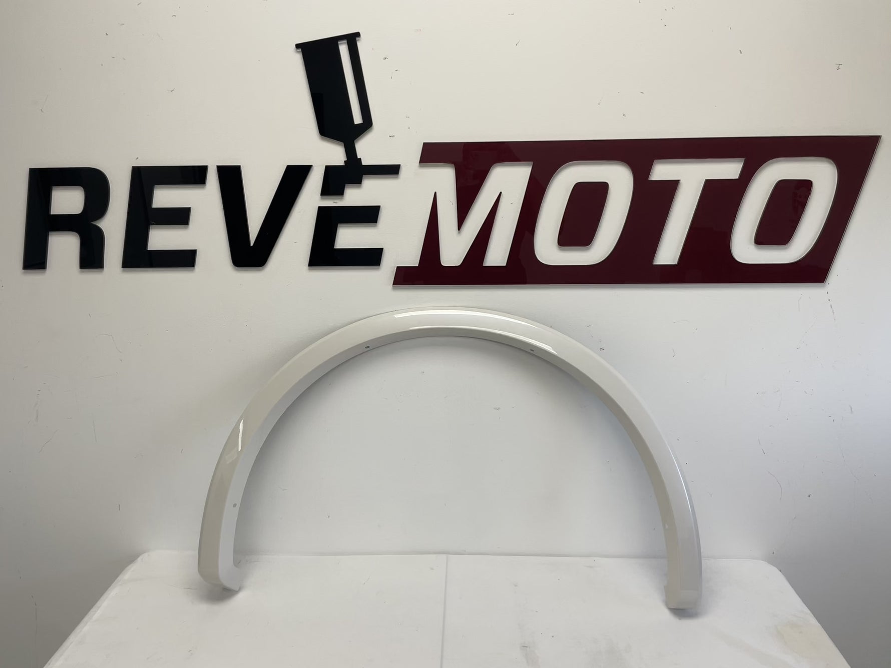 25273 - 2015-2020 Ford F150 Rear Fender Flare Painted Right, Passenger-Side White Platinum Pearl (UG) FL3Z9929164BA FO1791120 ReveMoto Replacement Painted Car Parts Painted Auto Parts