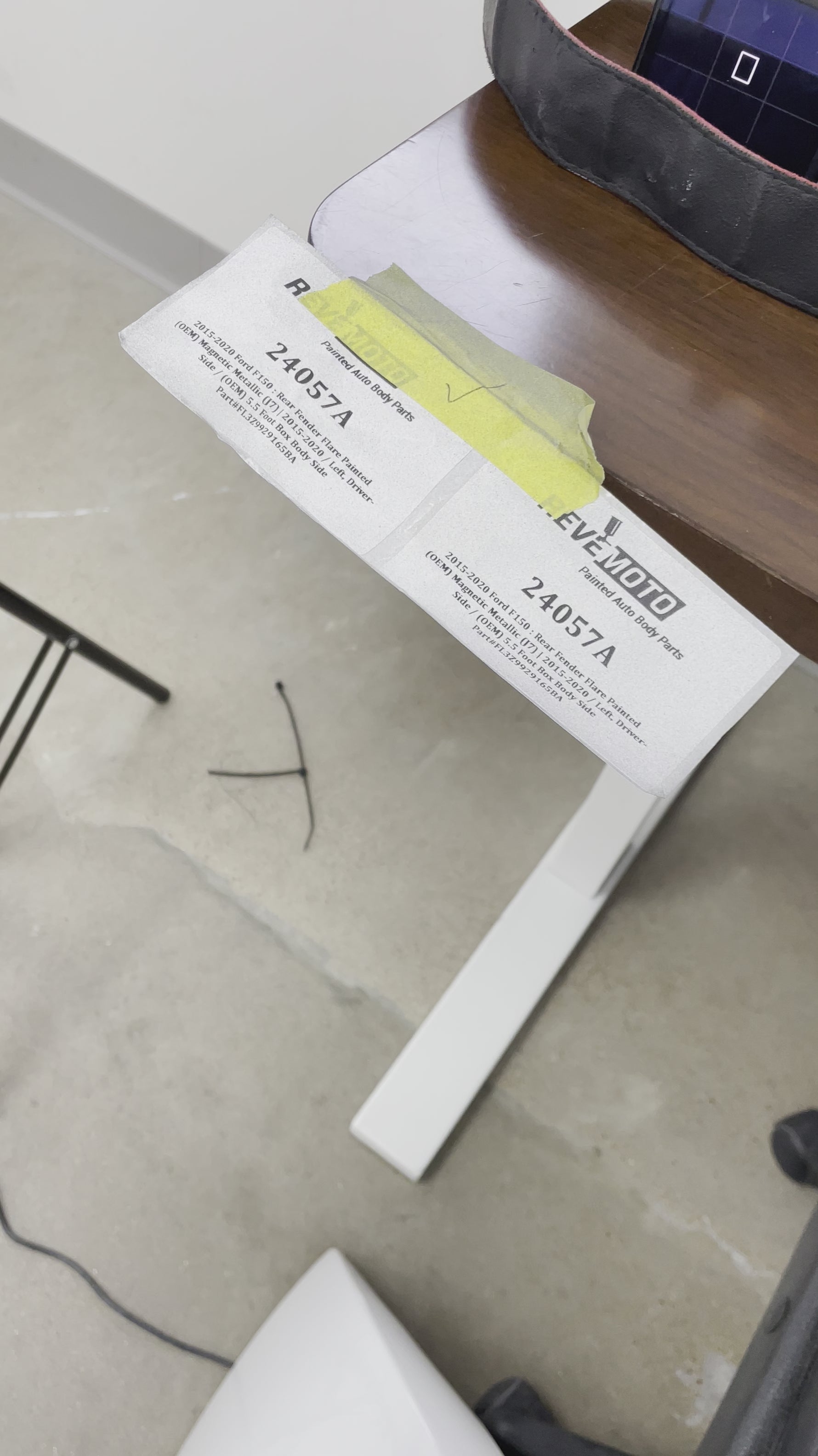 2018-2020 Ford F150 Fender Flare Painted  Left, Driver-Side Magnetic Metallic (J7) JL3Z16039AA FO1290136 ReveMoto Replacement Painted Car Parts Painted Auto Parts