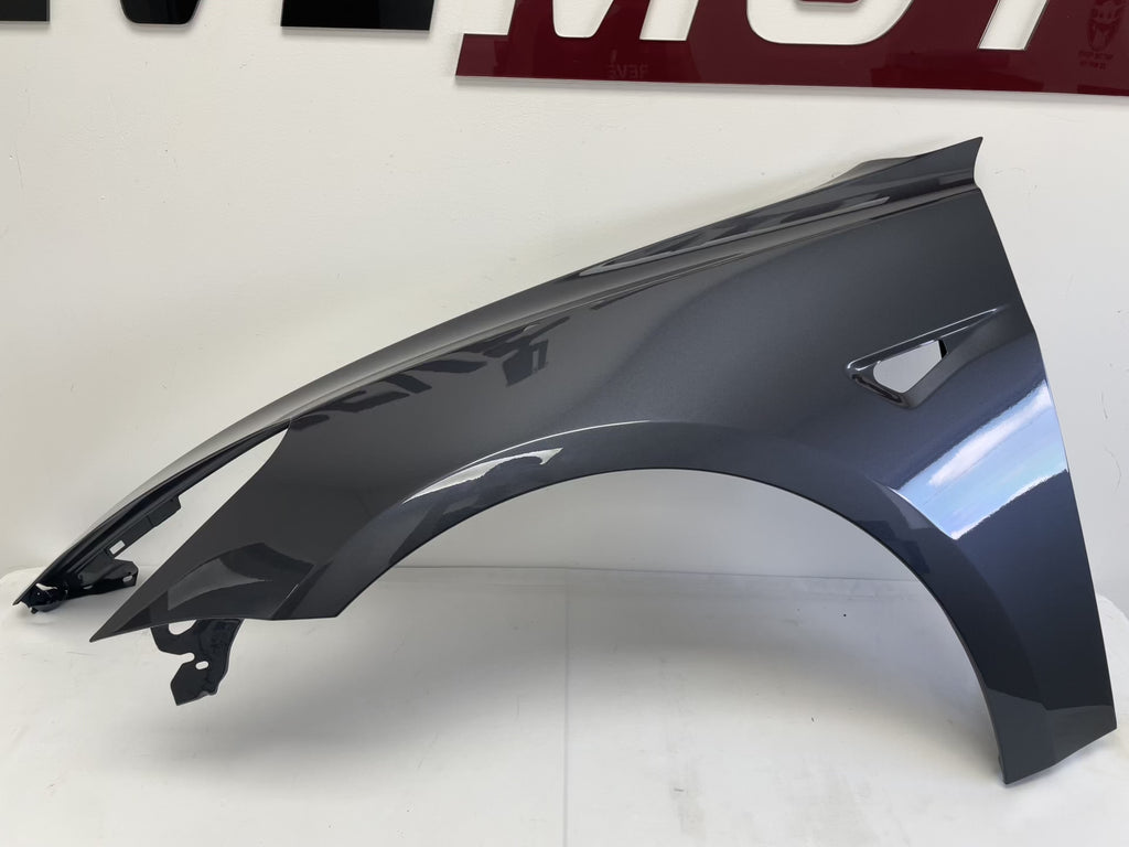 25840 Painted Fender for 2017-2023 Tesla Model 3 Steel Gray Metallic/Midnight Silver Pearl (PMNG) Left, Driver-Side 1081401E0D 1081400E0C  ReveMoto Painted Auto Body Parts Replacement
