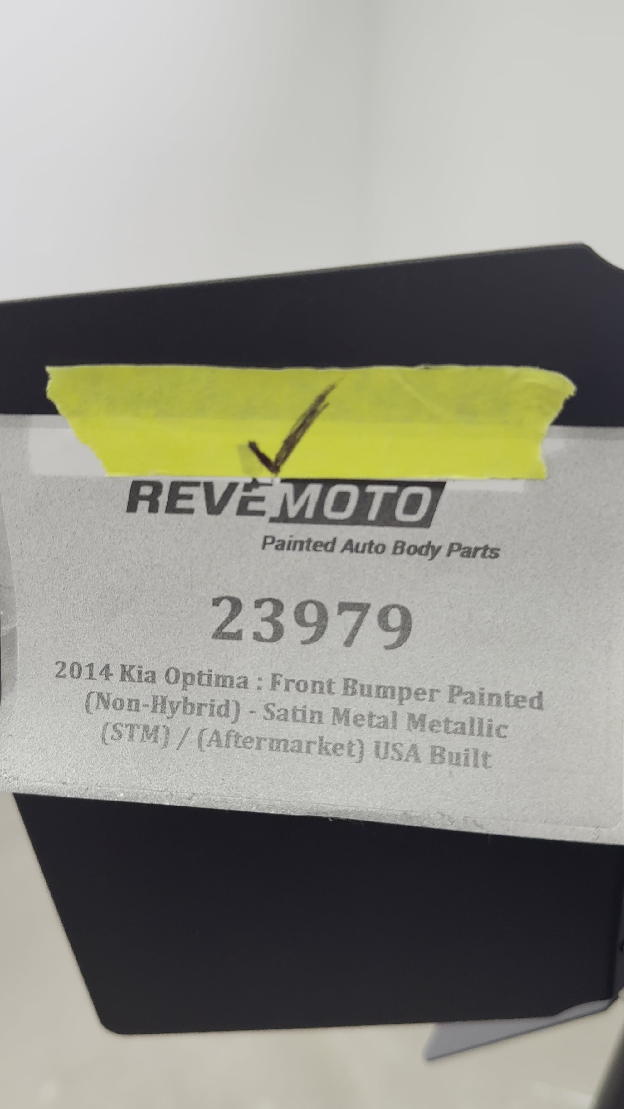 2014-2015 Kia Optima Front Bumper Painted (USA Built) Satin Metal Metallic (STM) 865114C500 KI1000168