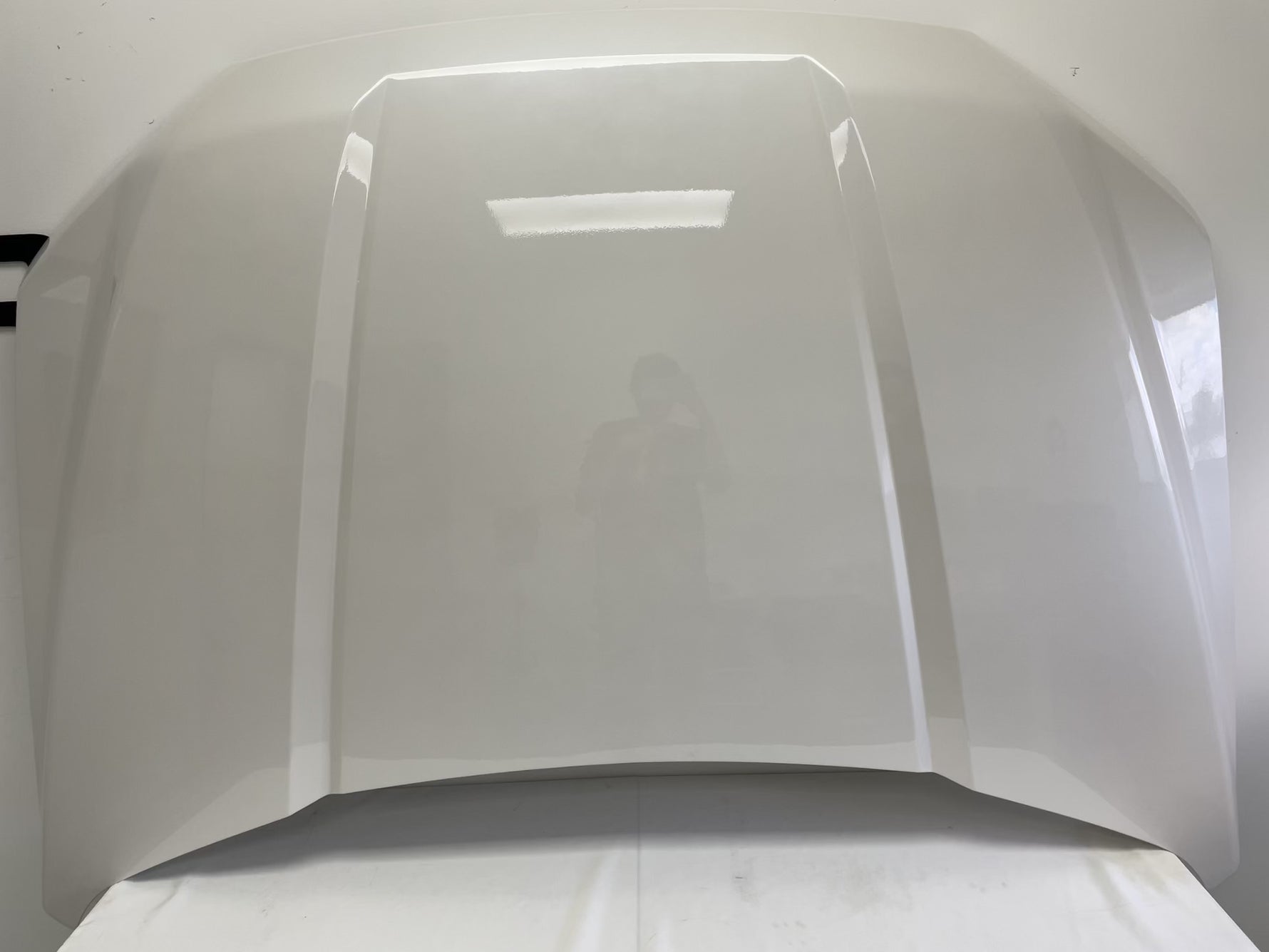 25072 - 2015-2020 Ford F150 Hood Painted White Platinum Pearl (UG) FL3Z16612A ReveMoto Painted Auto Parts Replacement