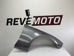 25561 - 2010-2014 Ford Mustang Fender Painted (WITHOUT Pony Package) Right, Passenger-Side Sterling Gray Metallic (UJ) AR3Z16005A FO1241281 ReveMoto Painted Auto Parts Replacement
