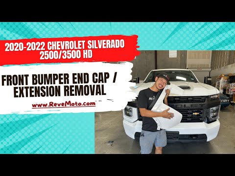 How to Remove Front Bumper 2020-2022 Chevrolet Silverado 2500/3500 HD Extension Cap or End Cap