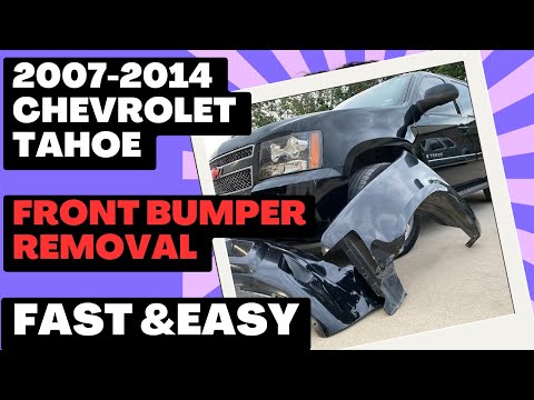 2007-2014 Chevrolet Tahoe Front Bumper Removal. Remove it in 8 Mins with this Video!