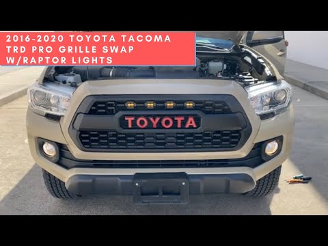 2016-2020 Toyota Tacoma TRD Pro Grille Swap w/Raptor lights 