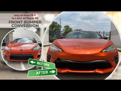 How to Convert Your Scion FR-S to a Toyota 86 Front Bumper (2013–2016 to 2017–2020)