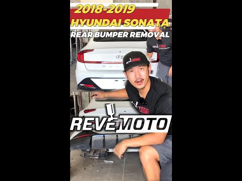 2018-2019 Hyundai Sonata Rear Bumper Removal and Taillight Removal. Less than 20 Mins