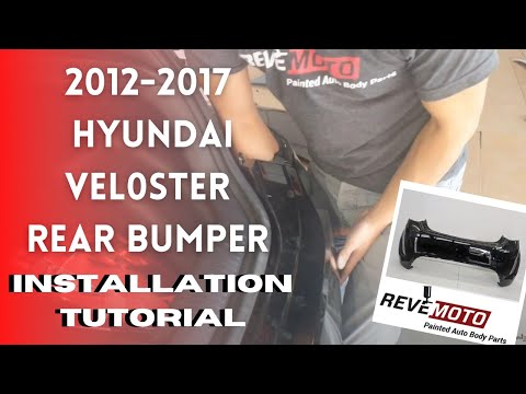 2017 Hyundai Veloster Rear Bumper Painted