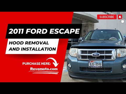 2008-2012 Ford Escape Hood Removal and Installation. Save Money and Do it in 15 mins.