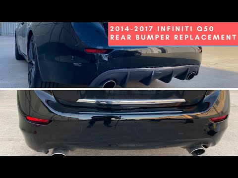 How to replace your 2014-2017 Infiniti Q50 rear bumper | ReveMoto