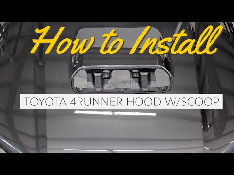 How to Install 2010-2023 5th Gen Toyota 4Runner TRD Hood with Hood Scoop
