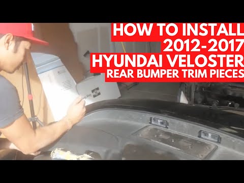 2015 Hyundai Veloster Rear Bumper Painted
