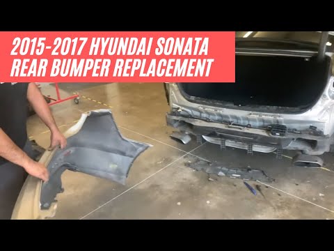 2015-2017 Hyundai Sonata Rear Bumper Painted 86611C2000 HY1100205