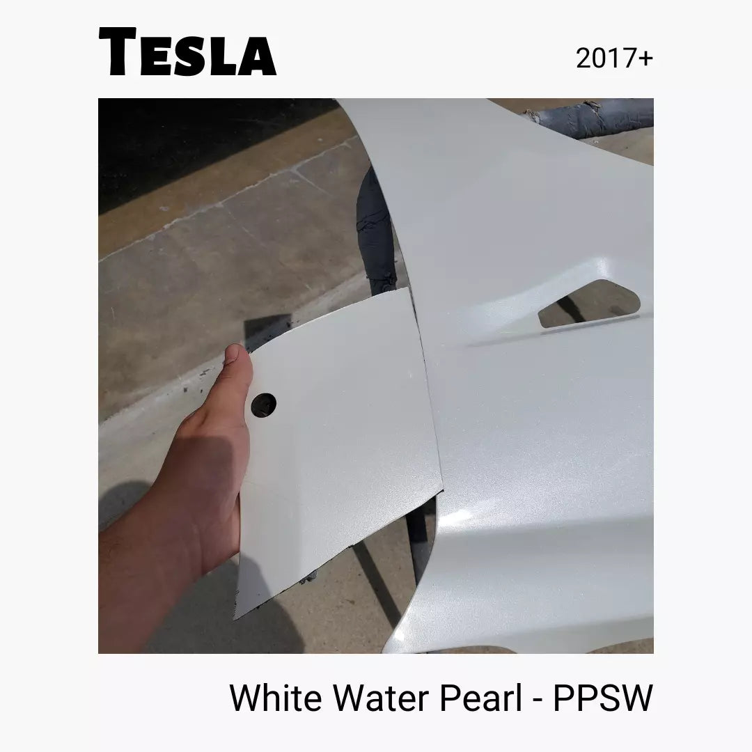 Tesla Paint Code PPSW (White Water Pearl) - ReveMoto Custom Paint Match