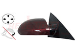 2007 Chevrolet Impala Side View Mirror Painted Bordeaux Red Metallic (WA204M), Power, Non-Folding, Non-Heated, w_ Smooth Black Base, Right, Passenger-side 20759190