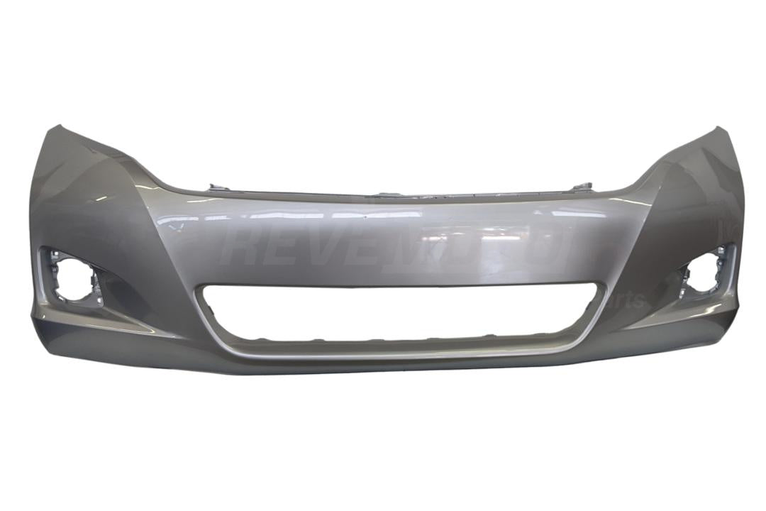 2009-2016 Toyota Venza Front Bumper Cover Painted Classic Silver Metallic (1F7) WITHOUT Park Assist Sensor Holes 521190T900