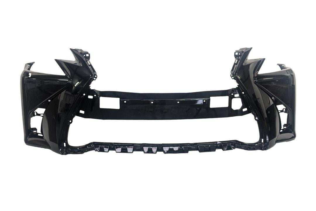 2016-2020 Lexus GS350 Front Bumper Painted (Aftermarket | WITH: F-Sport Package)_WITH: HL Washer Holes, Park Assist Sensor Holes_Obsidian_212_521193A986_ LX1000322