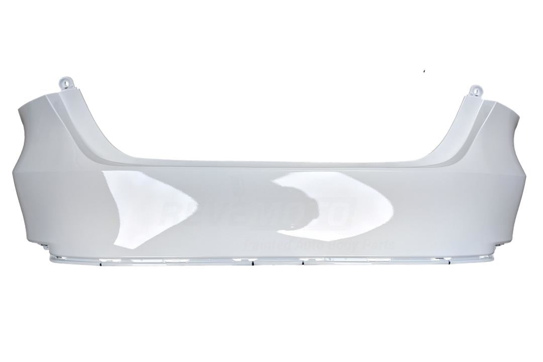 2018-2023 Toyota Camry Rear Bumper Cover Painted Super White 2 (040) / L/LE/Hybrid Models; w/o Park Assist Sensor Holes 521590X913
