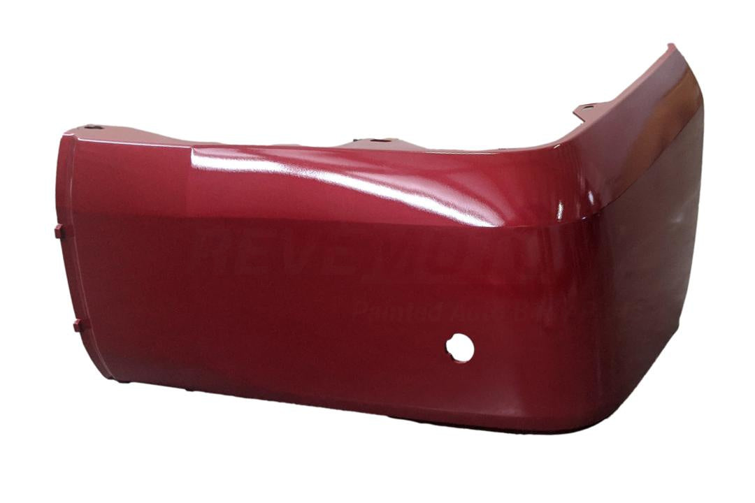 2014-2021 Toyota Tundra Rear Bumper Painted (End Cap) Barcelona Red Mica (3R3 WITH Park Assist Sensor Holes Left, Driver Side 521560C903
