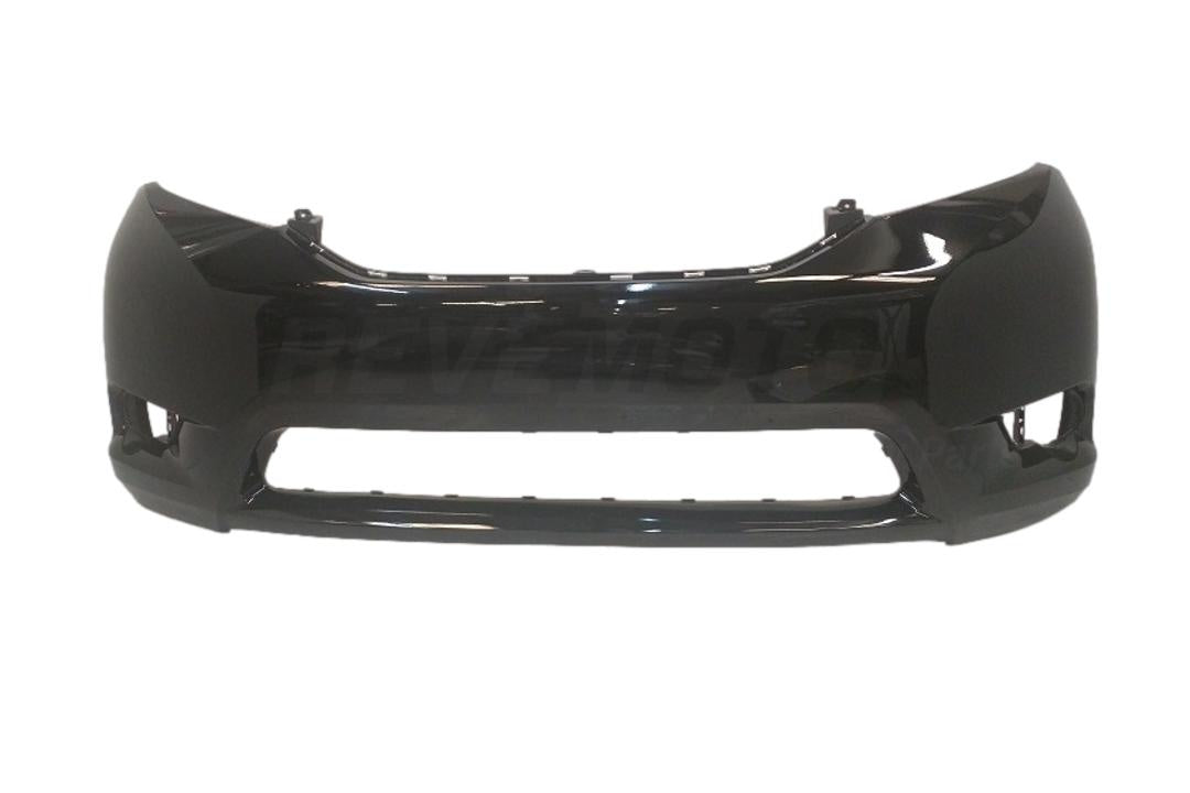 2011-2017 Toyota Sienna Front Bumper Painted Black(202) WITHOUT Park Assist Sensor Holes 5211908904