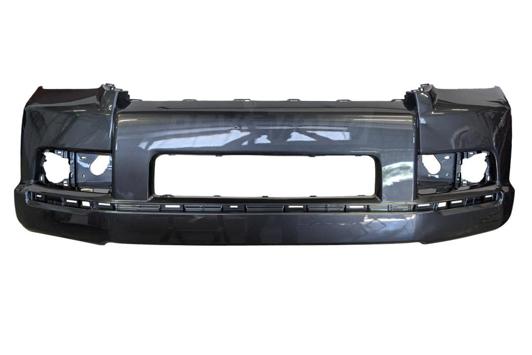 2010-2013 Toyota 4Runner Front Bumper Cover Painted Magnetic Gray Metallic (1G3) Limited/SR5 Models WITH Chrome Trim Holes, Spoiler Holes, Appearance (Type 2) 5211935909 