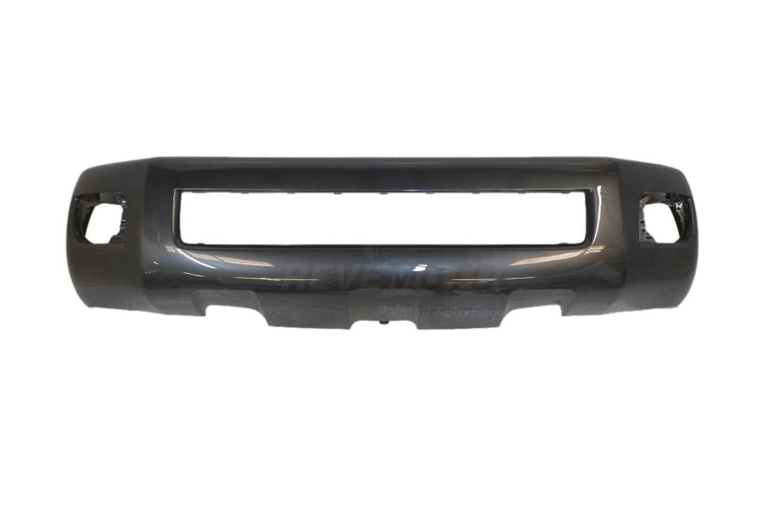 2008-2014 Toyota Sequoia Front Bumper Painted Magnetic Gray Metallic(1G3) WITH Fog Lamps, Park Assist Sensor Holes 521190C9480