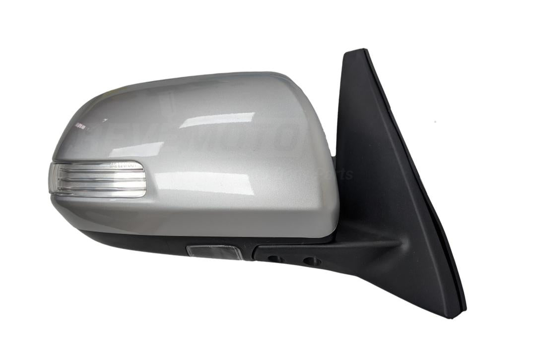 2011 Toyota 4Runner Painted Side View Mirror Classic Silver Metallic (1F7) Power Manual Folding, Heated, WITH: Turn Signal Light, Puddle Light Right, Passenger-Side 8791035A61