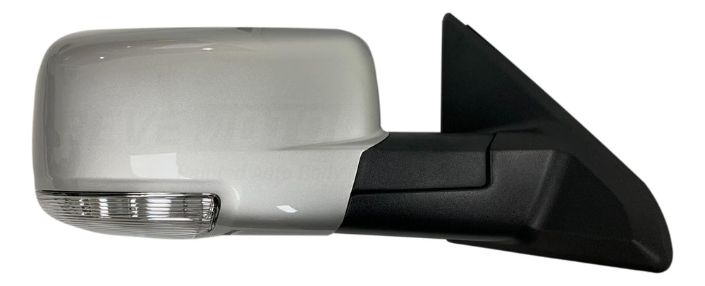 2012 Dodge Ram Mirror Right, Passenger-Side Back View, WITH_ Power, Manual Folding, Heat, Turn Signal Light, Puddle Light _ WITHOUT_ Memory, Auto-Dimming__Bright Silver Metallic (PS2)_ CH1321293