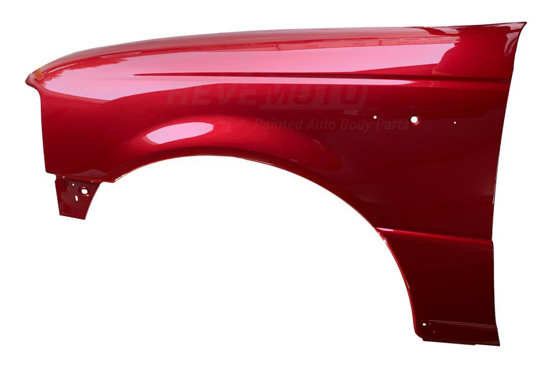 Painted Fender for Painted Fender for 2004-2011 Ford Ranger Fender Painted Left Driver-Side (Without Wheel Molding) Redfire Metallic (G2) 5L5Z16006A FO1240237 