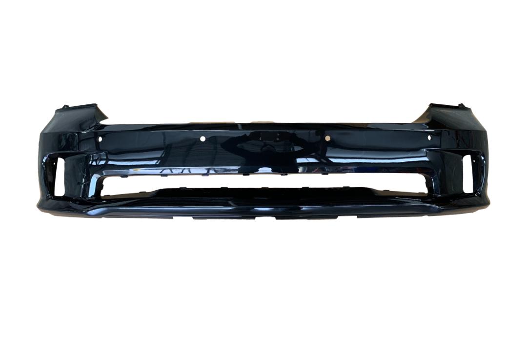2019-2022 Dodge Ram Front Bumper Painted (1500 Classic)_Brilliant_Black_Pearl_PXR)_WITH: Park Assist Sensor Holes_68239435AA_ CH1000A12