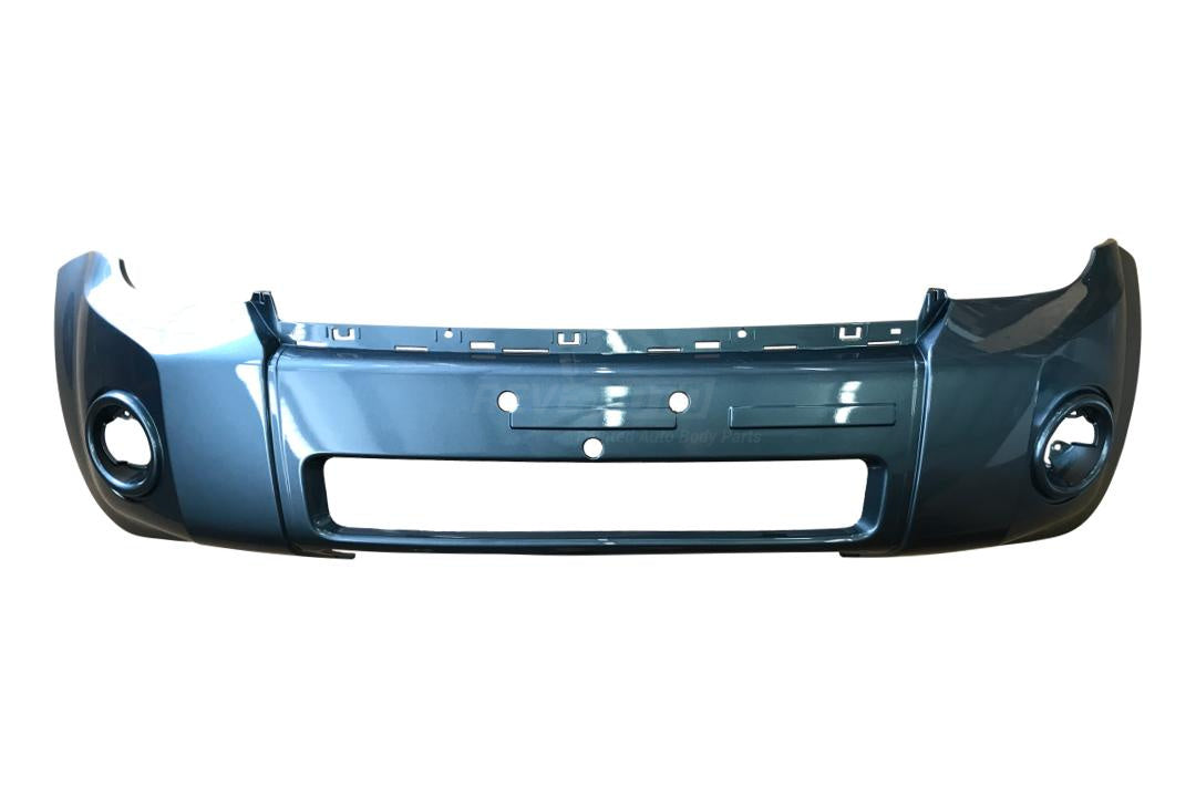 2008-2012 Ford Escape Front Bumper Painted | Steel Blue Metallic (UN) | WITH: Appearance Package and Chrome Insert | AL8Z17D957BPTM FO1000622