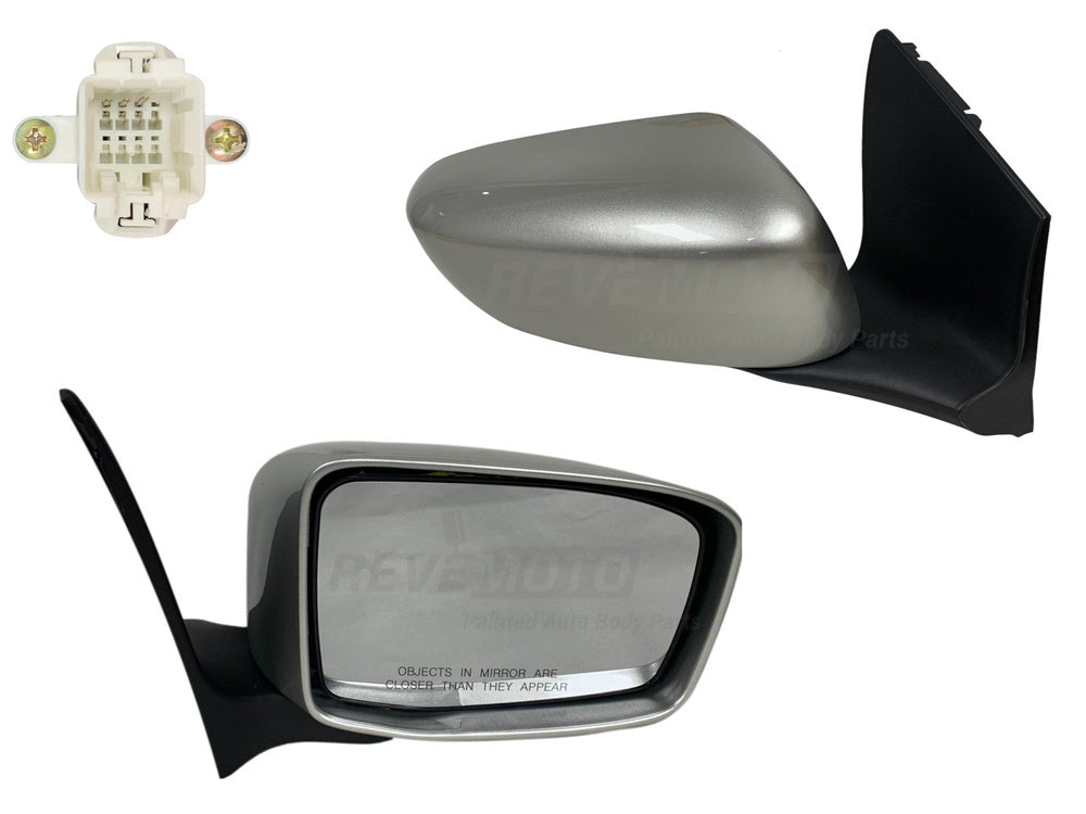 2008 Honda Odyssey Mirror Right, Passenger-Side Back View, WITH_ Power, Manual Folding _ WITHOUT_ Heat_Silver Pearl Metallic (NH678M)_76200SHJA13_HO1321156