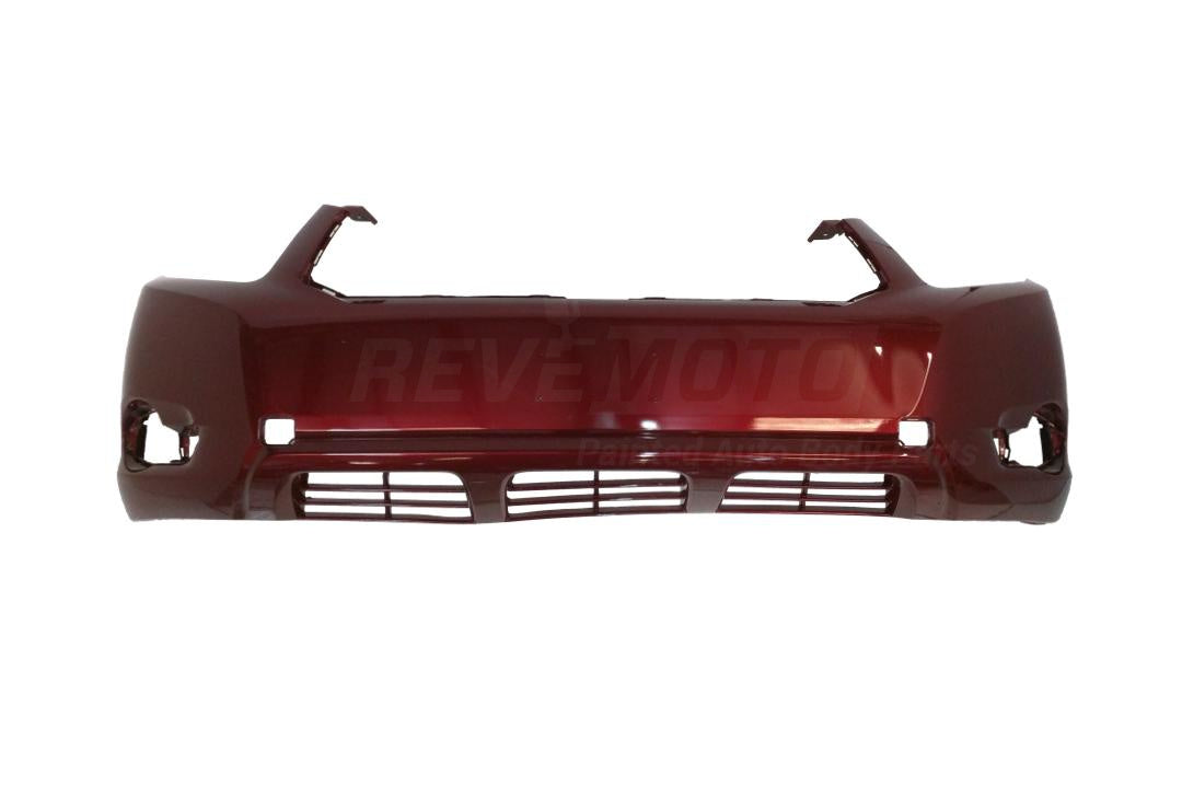 2008-2010 Toyota Highlander Front Bumper Painted Salsa Red Pearl (3Q3) 521190E911