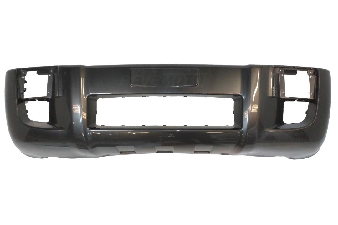 2005-2009 Hyundai Tucson Front Bumper Painted Charcoal Gray Metallic (F2) (2.7L Engine) WITH: Side Marker Light Holes, Fog Light Holes, Flare Holes, Fender Cladding Flares S865112E050