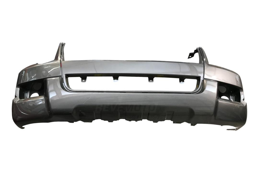 2006-2010 Ford Explorer Front Bumper Painted | Mineral Gray Metallic (TK)Eddie Bauer & 2-Piece XLT Models | WITH: Tow Hook Hole, Auto Park Sensor Holes | WITHOUT: Aero Air Ducts (Upper Cover) | 7L2Z17D957RB FO1000600