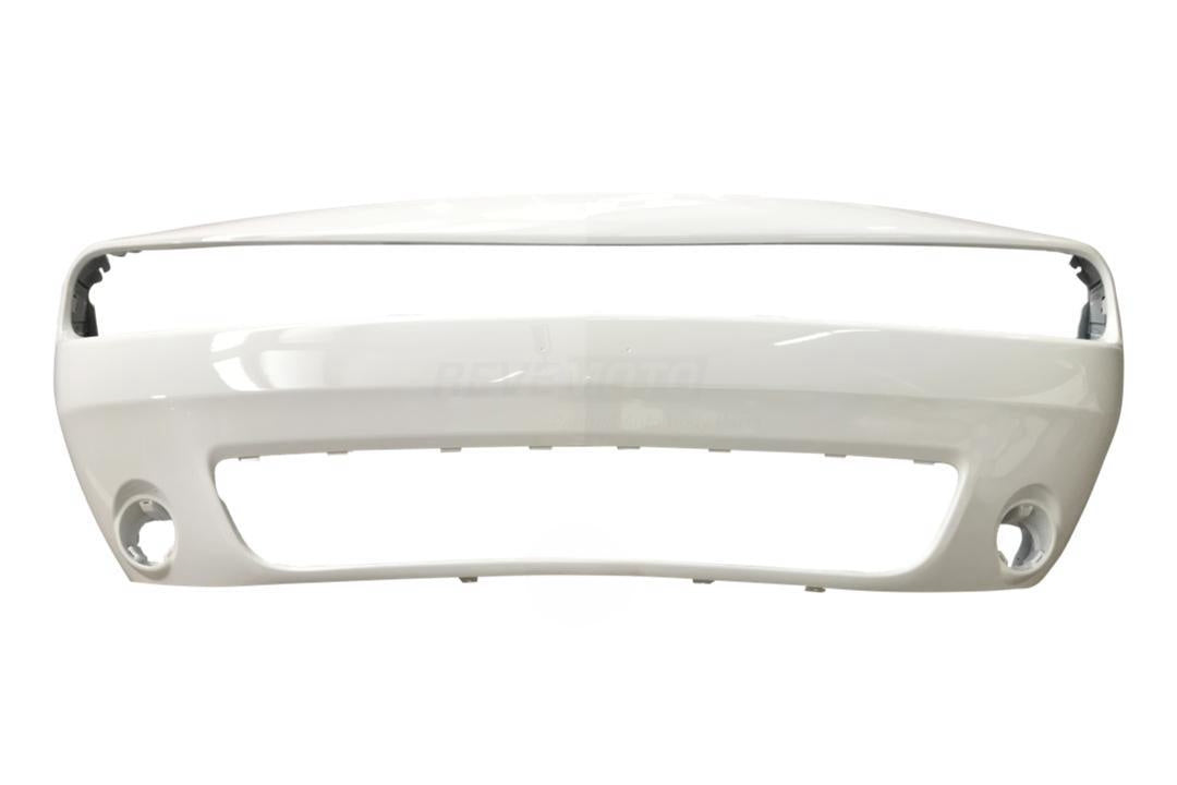 2015-2022 Dodge Challenger Front Bumper Painted (WITHOUT- Hell Cat) Bright White (PW7) 68258730AB CH1000A20