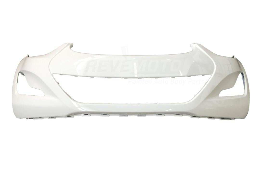 2014-2016 Hyundai Elantra Front Bumper Painted Creamy White (YAC) (Sedan USA-Built) WITHOUT: Tow Hook Hole 865113Y500