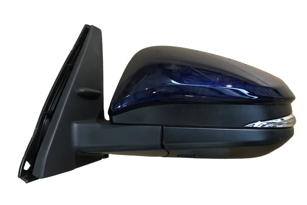 2014-2023 Toyota 4Runner Side View Mirror Painted Nautical Blue Metallic (8S6) WITH Power, Heat, Turn Signal, Puddle Lamp Left, Driver-Side 8794035B71