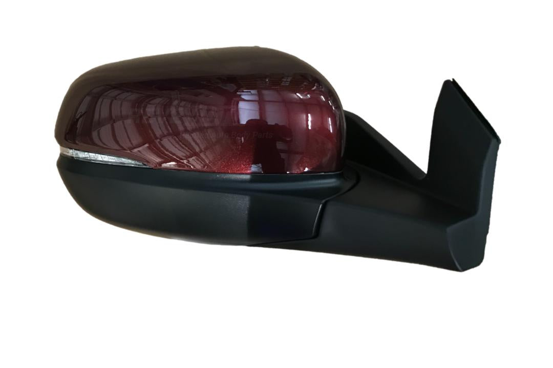 2019-2022 Honda Pilot Side View Mirror Painted (Right; Passenger-Side)_Deep Scarlet Pearl (R561P)_EX Models | WITH: Power, Manual Folding, Heat, Turn Signal Light | WITHOUT: Memory, Camera, Auto-Dimming (Painted Upper Cover, Unpainted Base)_ 76200TG7A81ZD_ HO1321334