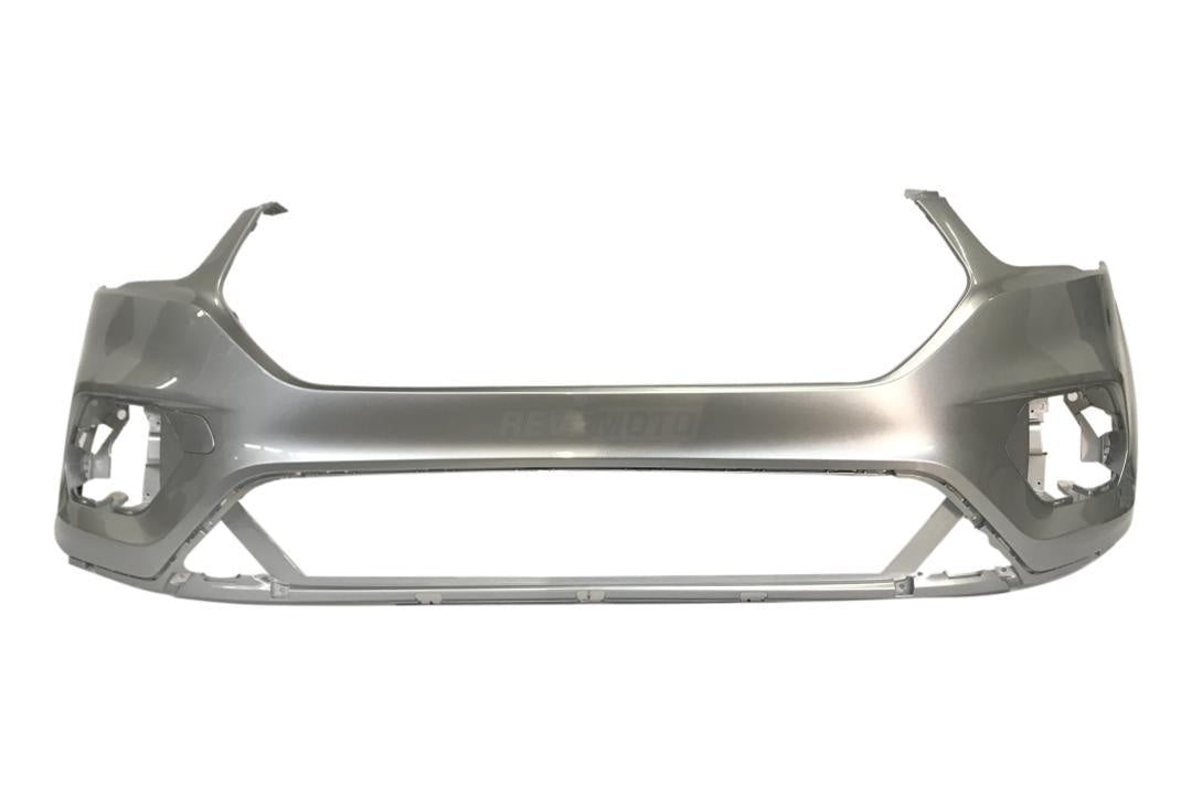 2017-2019 Ford Escape Front Bumper Painted | Ingot Silver Metallic (UX)¬†| WITHOUT: Auto Park Assist Sensor Holes GJ5Z17757APTM FO1014121