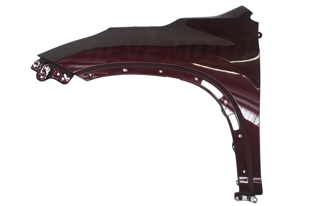 2014-2019 Toyota Highlander Fender Painted Ooh La La Rouge Mica (3T0) Left, Driver Side 538020E100 ReveMoto Painted Auto Parts Replacement