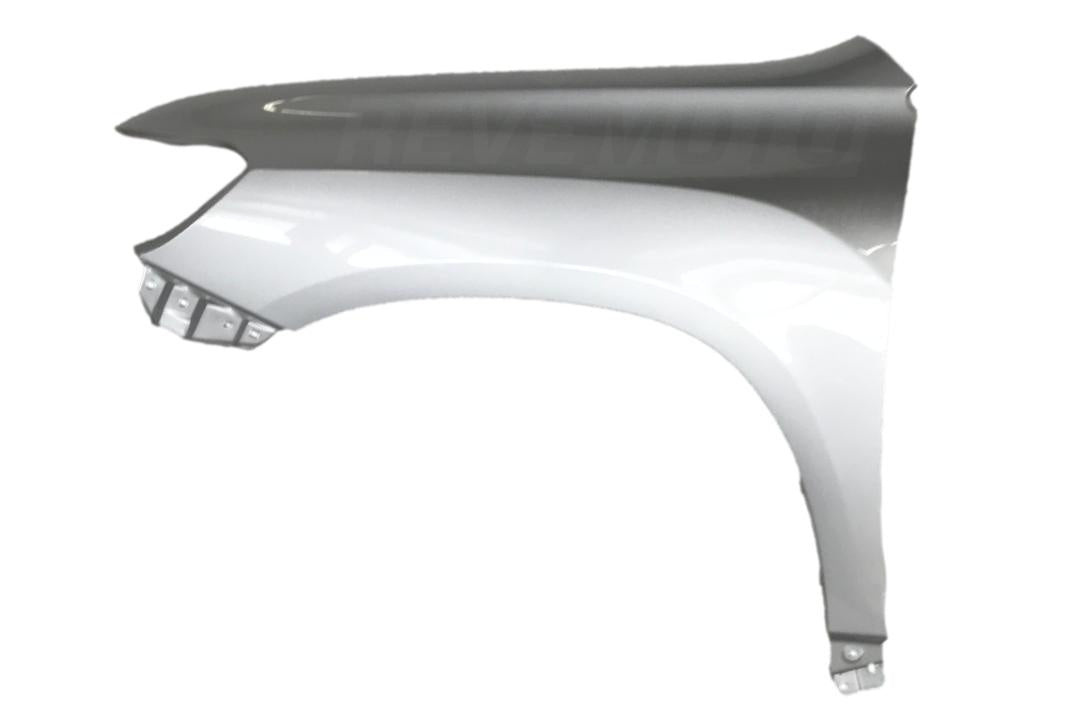 2008-2010 Toyota Highlander Fender Painted Classic Silver Metallic (1F7) Left, Driver-Side WITHOUT Antenna Hole 538020E030