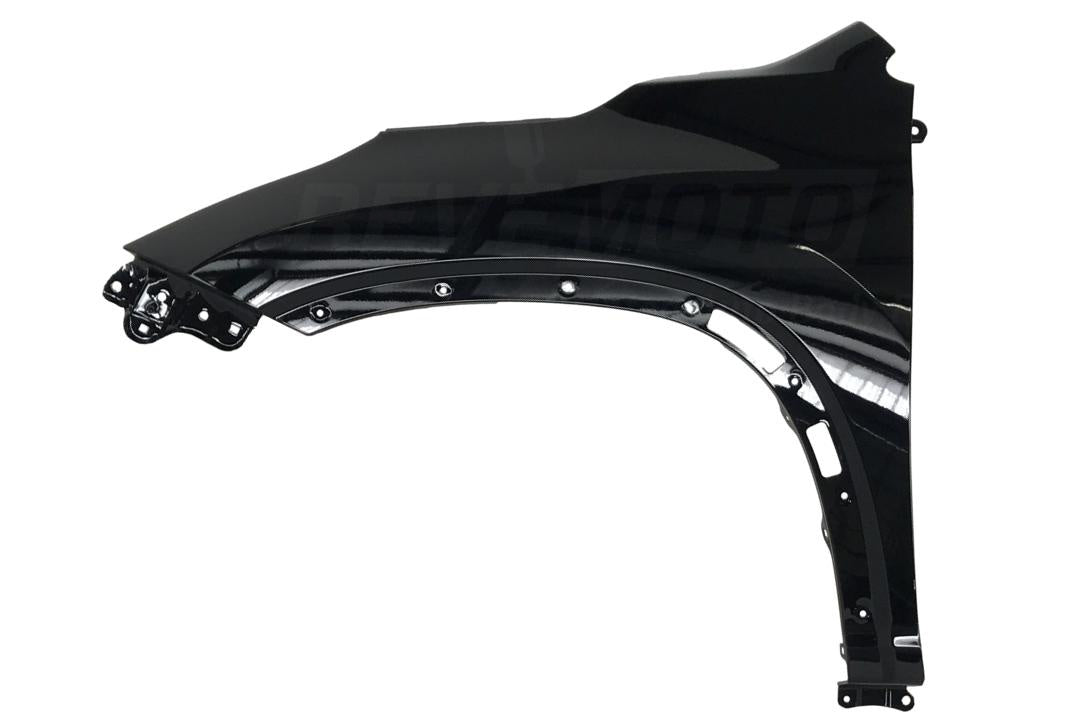 2014-2019 Toyota Highlander Fender Painted Attitude Black Metallic/Attitude Black Mica (218) / Left, Driver Side 538020E100 ReveMoto Painted Auto Parts Replacement