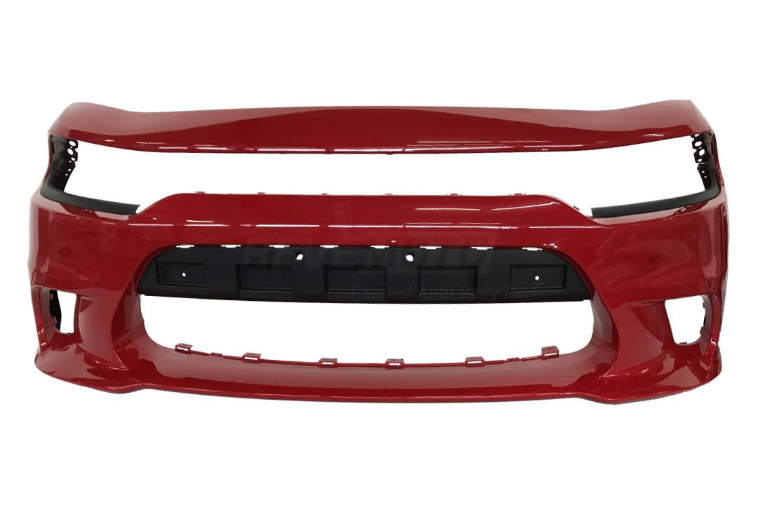 2015-2023 Dodge Charger Front Bumper Painted (WITH: Hood Scoop Models) Redline Pearl (PRY) 5PP39TZZAE CH1000A23
